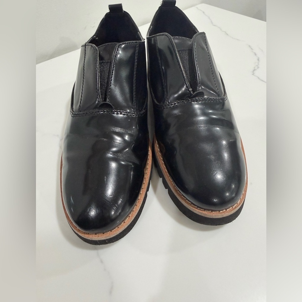 Zara Size 38 Black Leather Shoes - Picture 7 of 12